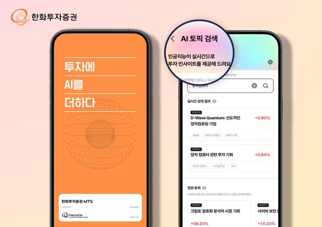 한화투자증권, AI 탑재 투자플랫폼 MTS 나왔다