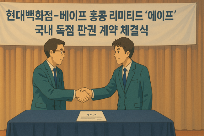 현대백화점, 글로벌 패션 브랜드 ‘에이프’ 독점 판권 계약