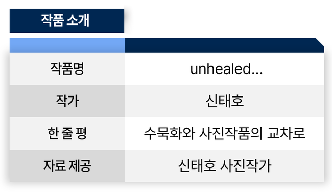 [하루한점(荷露閑店)]⑥신태호 \ unhealed...\   동양의 절제미와 서양의 색감이 한지에서 만나다