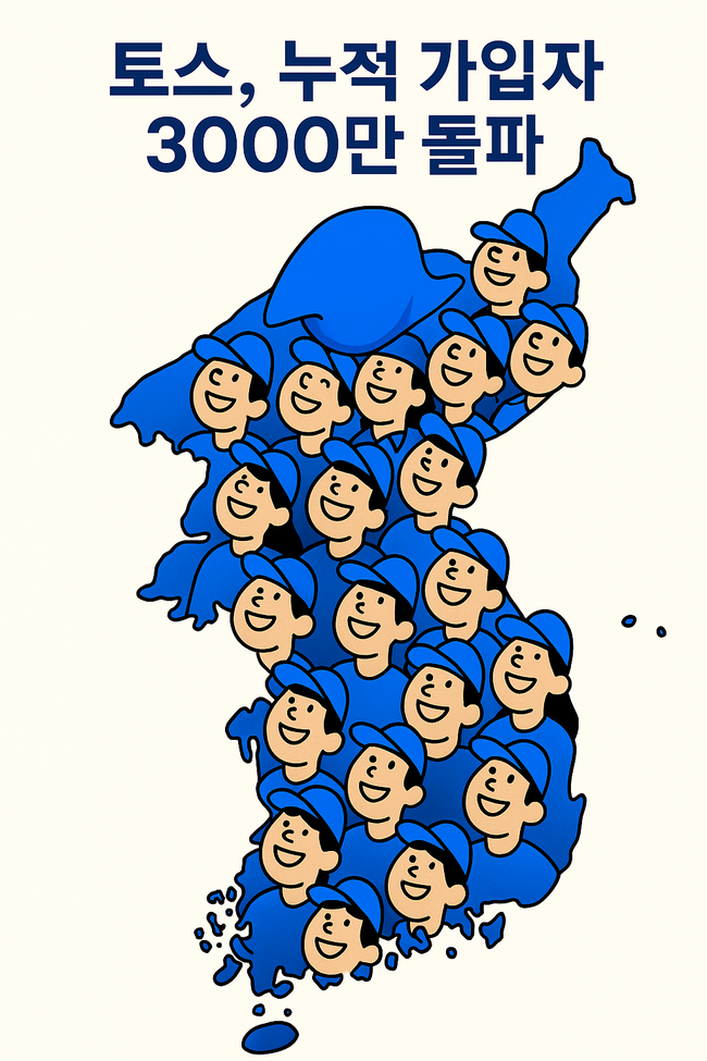 토스, 국민 10명 중 6명 사용...가입자 3000만 명 넘어