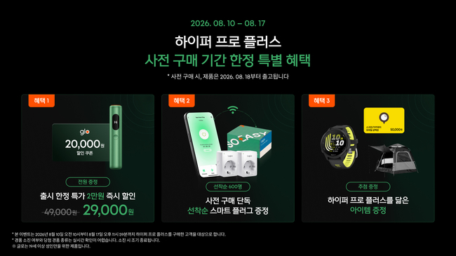 BAT로스만스, 2년 만에 글로 신제품 출시…18일 ‘하이퍼 프로 플러스’ 선봬